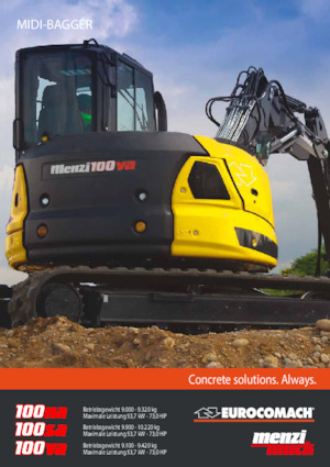 Гусеничні екскаватори Menzi 100na