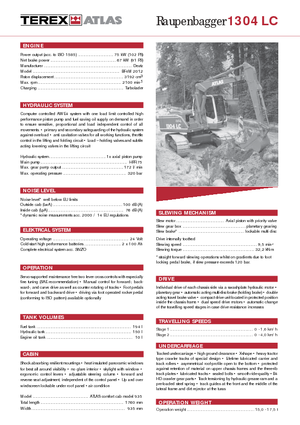 Гусеничні екскаватори Atlas 1304 LC