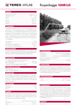 Гусеничні екскаватори Atlas 1305 LC