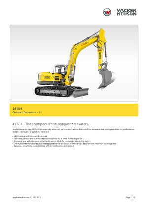 Гусеничні екскаватори Wacker Neuson 14504