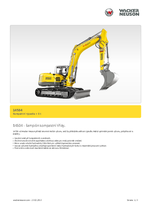 Гусеничні екскаватори Wacker Neuson 14504