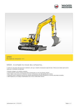 Гусеничні екскаватори Wacker Neuson 14504