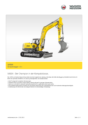 Гусеничні екскаватори Wacker Neuson 14504