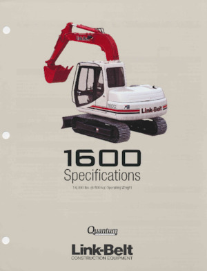 Гусеничні екскаватори Link-Belt 1600