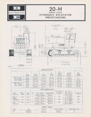 Гусеничні екскаватори Bucyrus 20-H