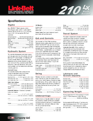 Гусеничні екскаватори Link-Belt 210 LX Road Builder