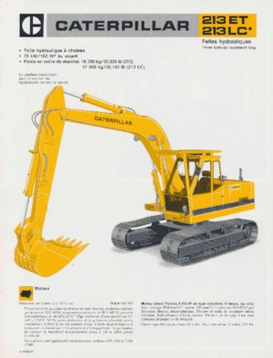 Гусеничні екскаватори Caterpillar 213