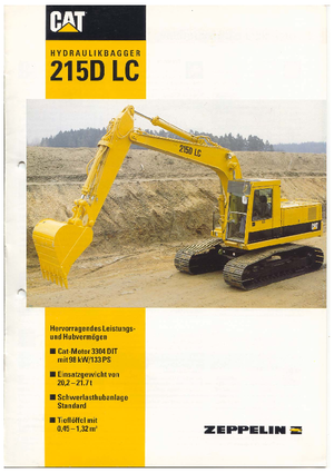 Гусеничні екскаватори Caterpillar 215 D LC