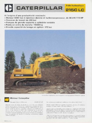 Гусеничні екскаватори Caterpillar 215LC