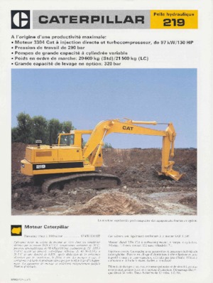 Гусеничні екскаватори Caterpillar 219