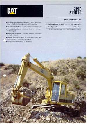 Гусеничні екскаватори Caterpillar 219 D LC