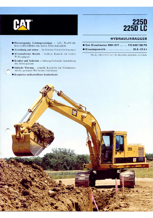 Гусеничні екскаватори Caterpillar 225 D LC