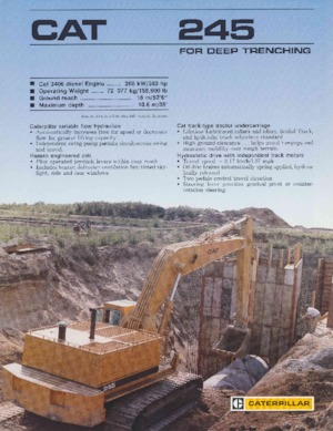 Гусеничні екскаватори Caterpillar 245