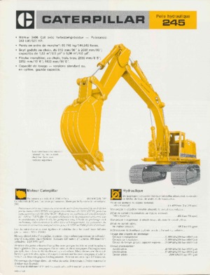 Гусеничні екскаватори Caterpillar 245