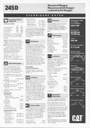 Гусеничні екскаватори Caterpillar 245 D