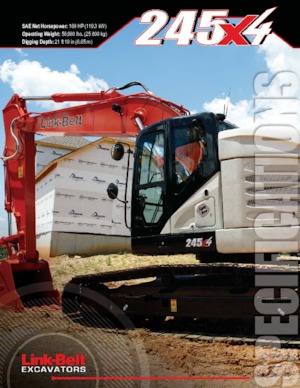 Гусеничні екскаватори Link-Belt 245 X4 Spin Ace