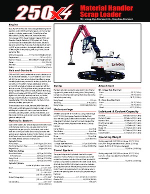 Екскаватори для перевалки Link-Belt 250 X4 SL