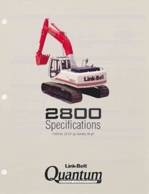 Гусеничні екскаватори Link-Belt 2800
