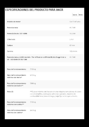 Гусеничні екскаватори Caterpillar 306 CR