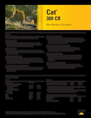 Гусеничні екскаватори Caterpillar 309 CR