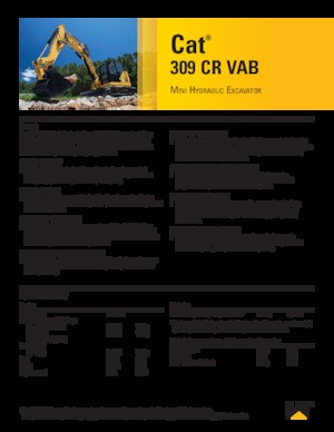 Гусеничні екскаватори Caterpillar 309CR VAB