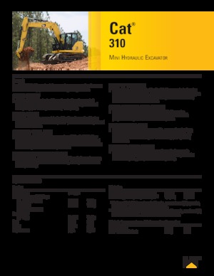 Гусеничні екскаватори Caterpillar 310