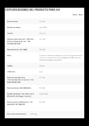 Гусеничні екскаватори Caterpillar 310