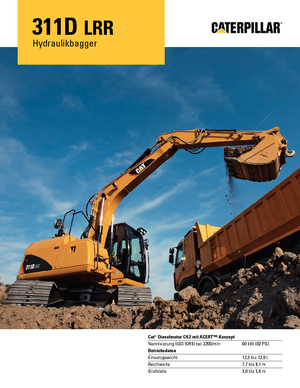 Гусеничні екскаватори Caterpillar 311D LRR