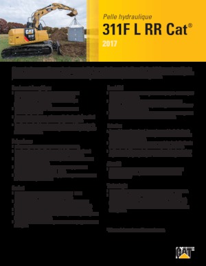 Гусеничні екскаватори Caterpillar 311 F L RR