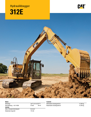 Гусеничні екскаватори Caterpillar 312E L