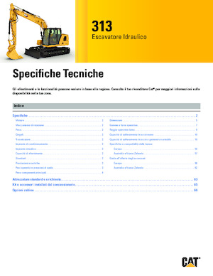 Гусеничні екскаватори Caterpillar 313