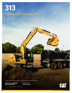 Гусеничні екскаватори Caterpillar 313