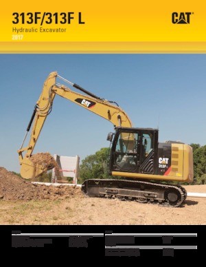 Гусеничні екскаватори Caterpillar 313F