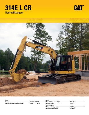 Гусеничні екскаватори Caterpillar 314E LCR