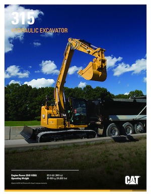 Гусеничні екскаватори Caterpillar 315