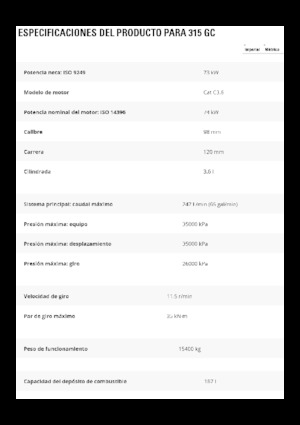 Гусеничні екскаватори Caterpillar 315 GC