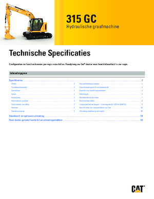 Гусеничні екскаватори Caterpillar 315 GC