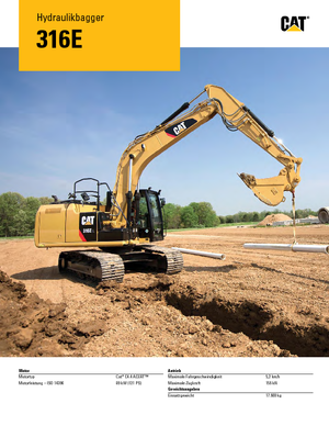 Гусеничні екскаватори Caterpillar 316E L