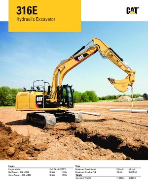 Гусеничні екскаватори Caterpillar 316E