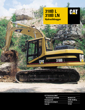 Гусеничні екскаватори Caterpillar 318 B L