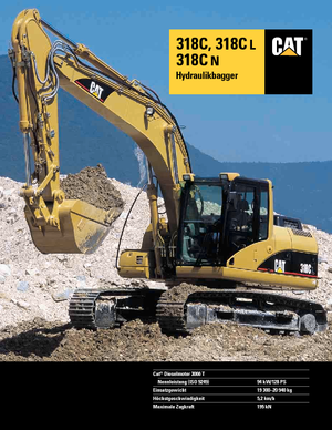 Гусеничні екскаватори Caterpillar 318 C L