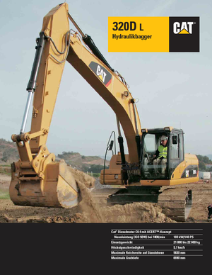 Гусеничні екскаватори Caterpillar 320D L