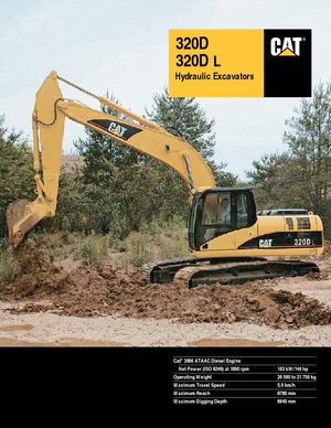 Гусеничні екскаватори Caterpillar 320D L