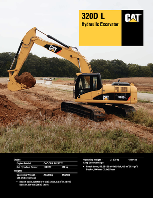 Гусеничні екскаватори Caterpillar 320D L