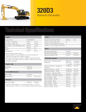 Гусеничні екскаватори Caterpillar 320D3