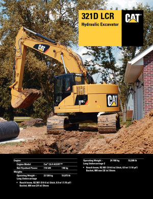 Гусеничні екскаватори Caterpillar 321D LCR
