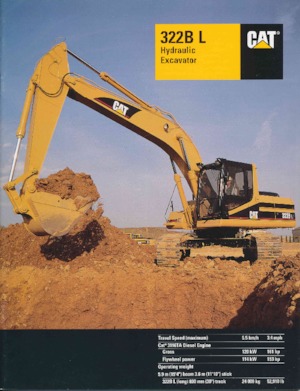 Гусеничні екскаватори Caterpillar 322B