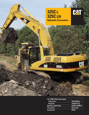 Гусеничні екскаватори Caterpillar 325 C LN