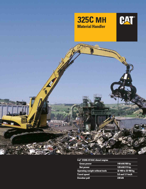 Гусеничні екскаватори Caterpillar 325 C MH