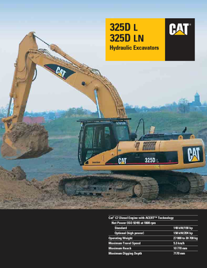 Гусеничні екскаватори Caterpillar 325D LN